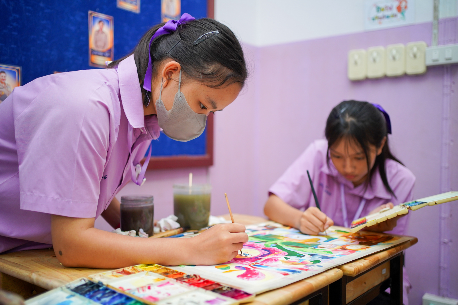 รวมภาพบรรยากาศวาดภาพระบายสี ทุกระดับชั้น (20/07/69)