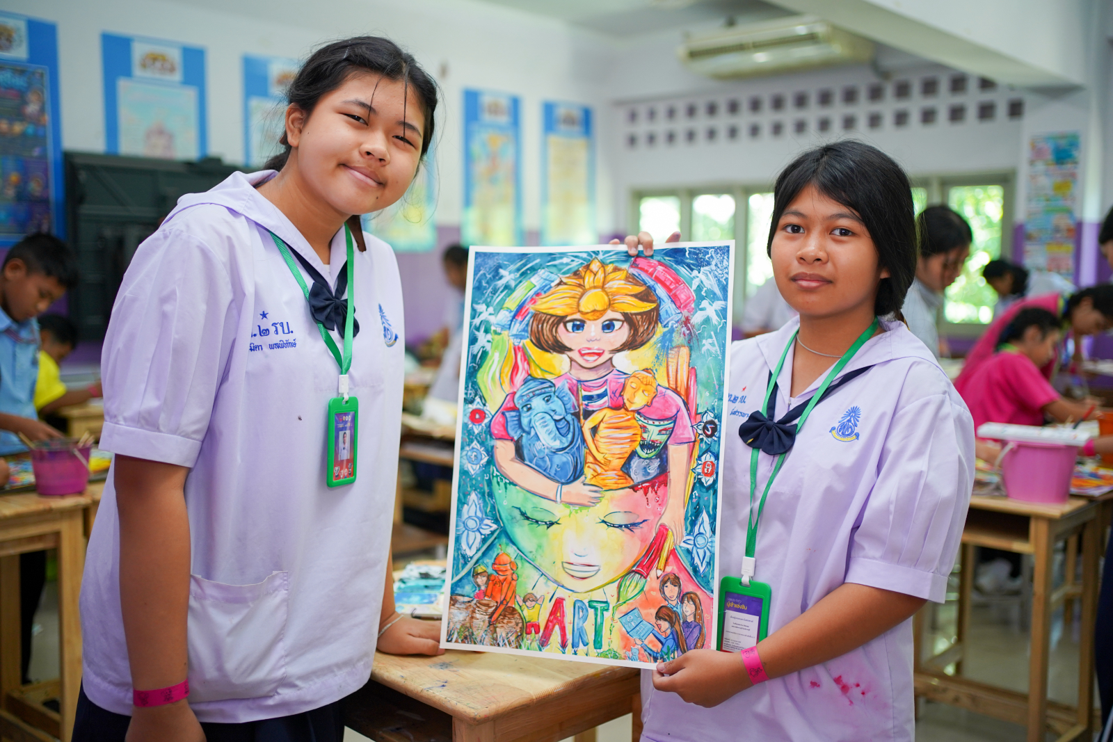 รวมภาพบรรยากาศวาดภาพระบายสี ทุกระดับชั้น (20/07/69)