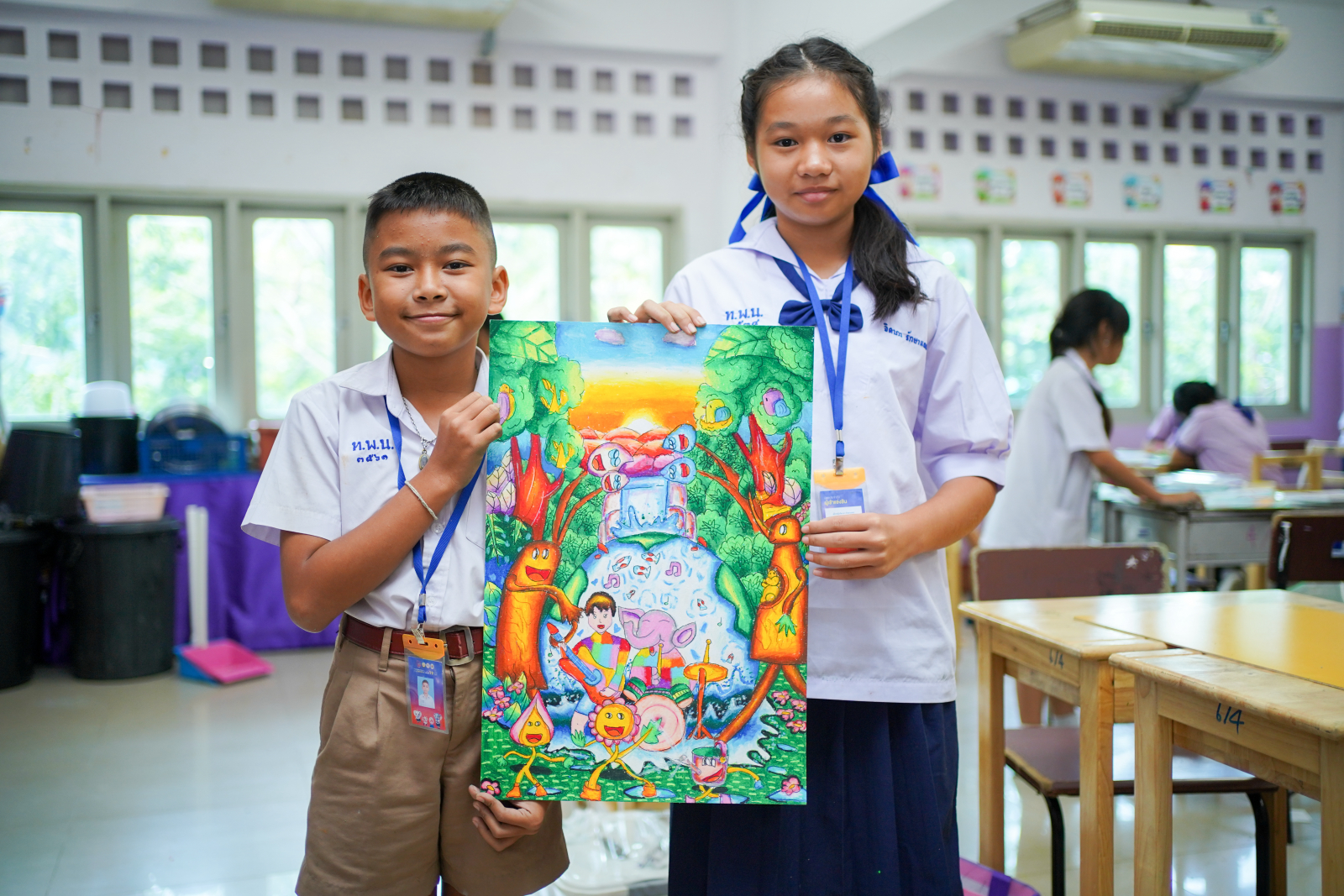 รวมภาพบรรยากาศวาดภาพระบายสี ทุกระดับชั้น (20/07/69)
