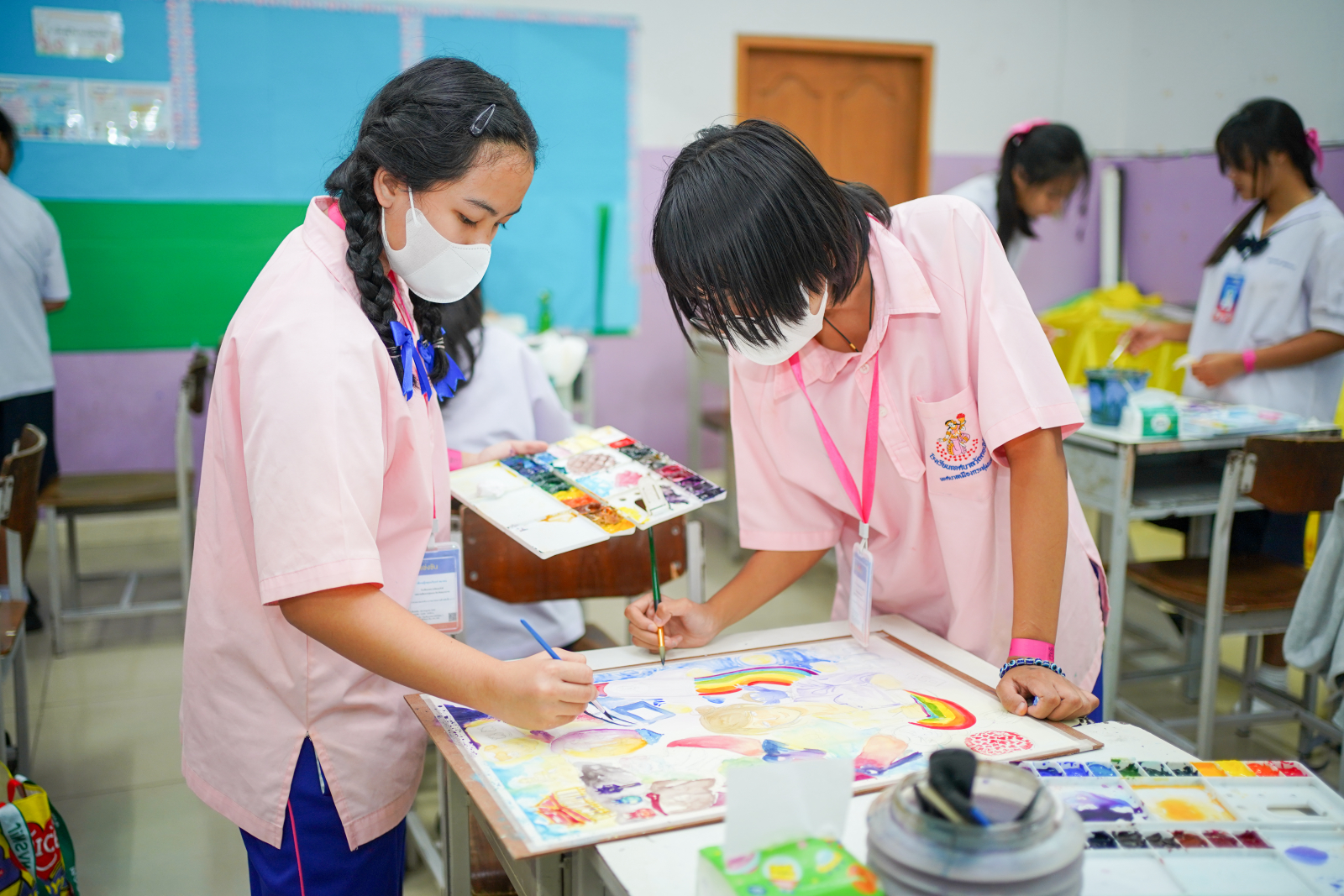 รวมภาพบรรยากาศวาดภาพระบายสี ทุกระดับชั้น (20/07/69)