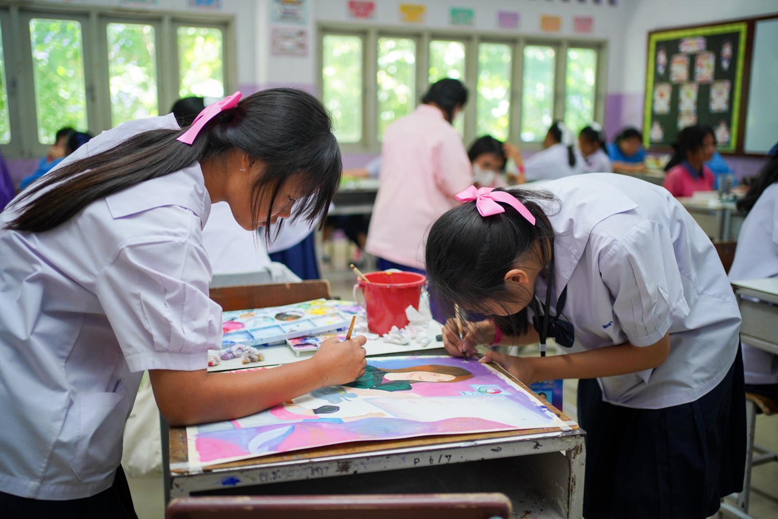 รวมภาพบรรยากาศวาดภาพระบายสี ทุกระดับชั้น (20/07/69)