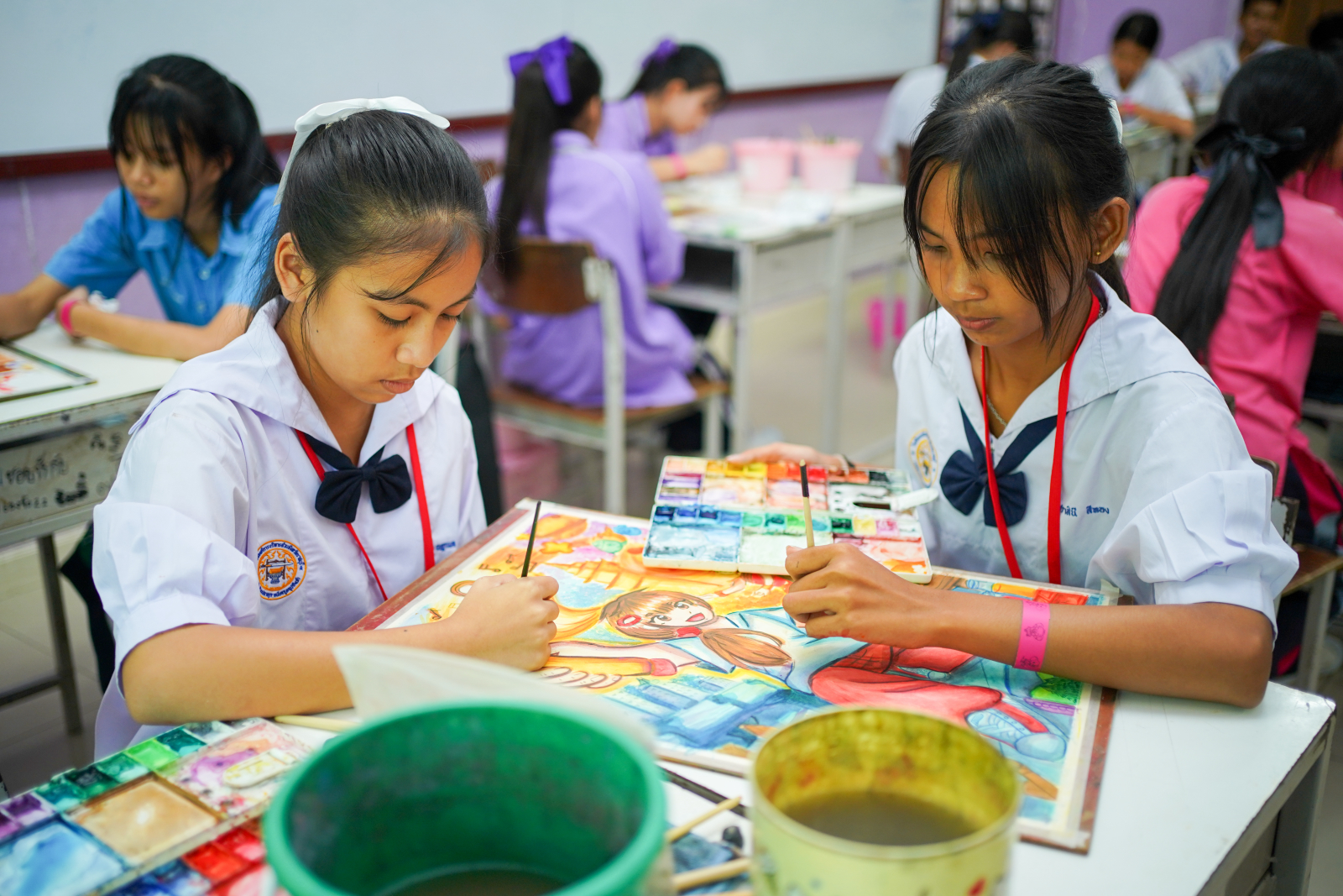 รวมภาพบรรยากาศวาดภาพระบายสี ทุกระดับชั้น (20/07/69)
