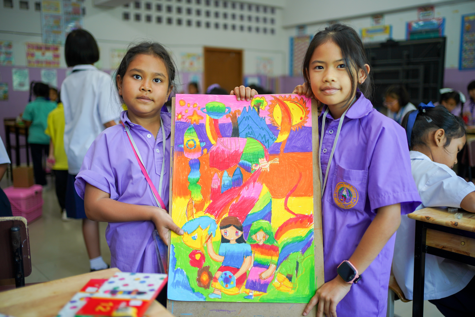 รวมภาพบรรยากาศวาดภาพระบายสี ทุกระดับชั้น (20/07/69)