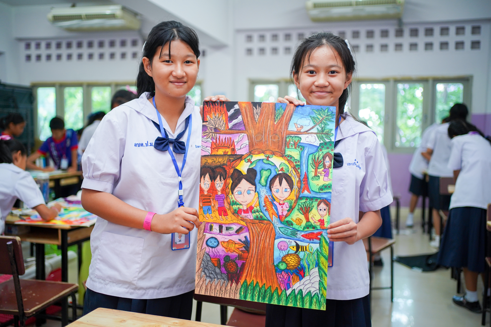 รวมภาพบรรยากาศวาดภาพระบายสี ทุกระดับชั้น (20/07/69)