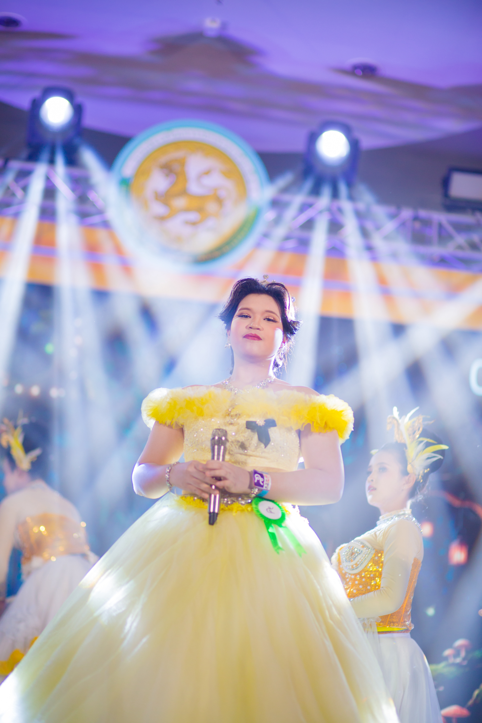 ภาพบรรยากาศการร้องเพลงพระราชนิพนธ์พร้อมจินตลีลา ระดับชั้น ม.4-6 (20/07/69)