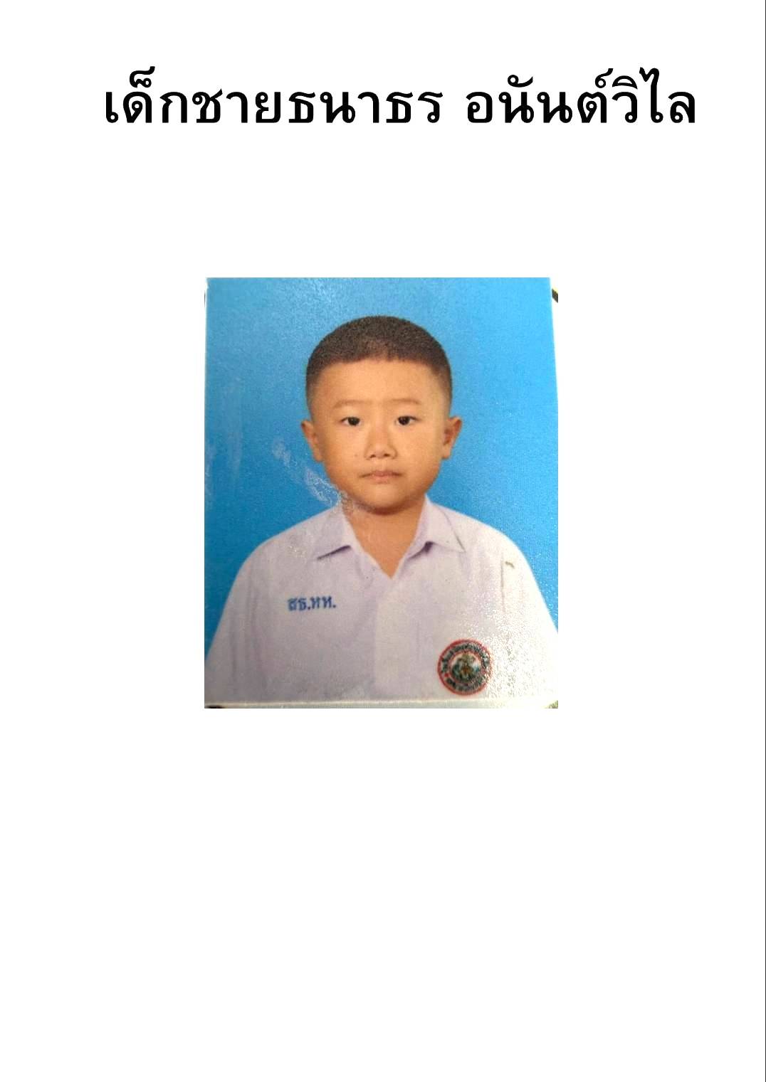 เด็กชายธนาธร อนันต์วิไล